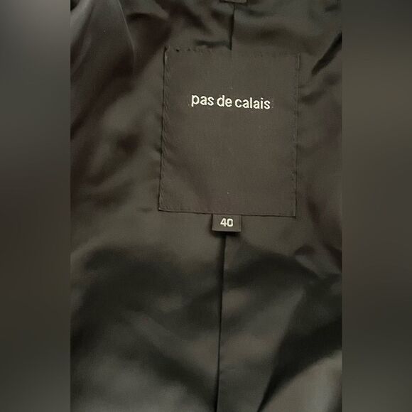 Pas de calais Plaid Wrap Coat Size Medium Effortless Sophistication - Picture 8 of 12